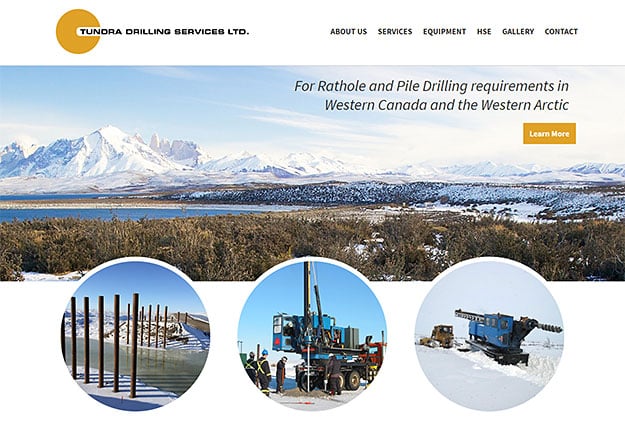 tundra-drilling-calgary-website-design