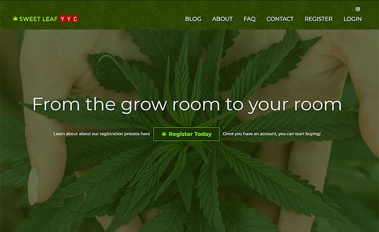 SweetLeafYYC-website-design