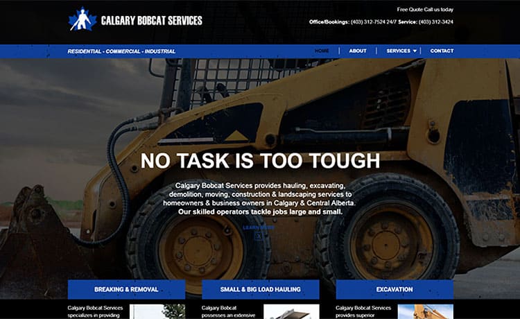 Calgary-Bobcat-Services-Web-Design