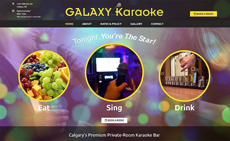 Galaxy-Karaoke-Calgary-Website-Design