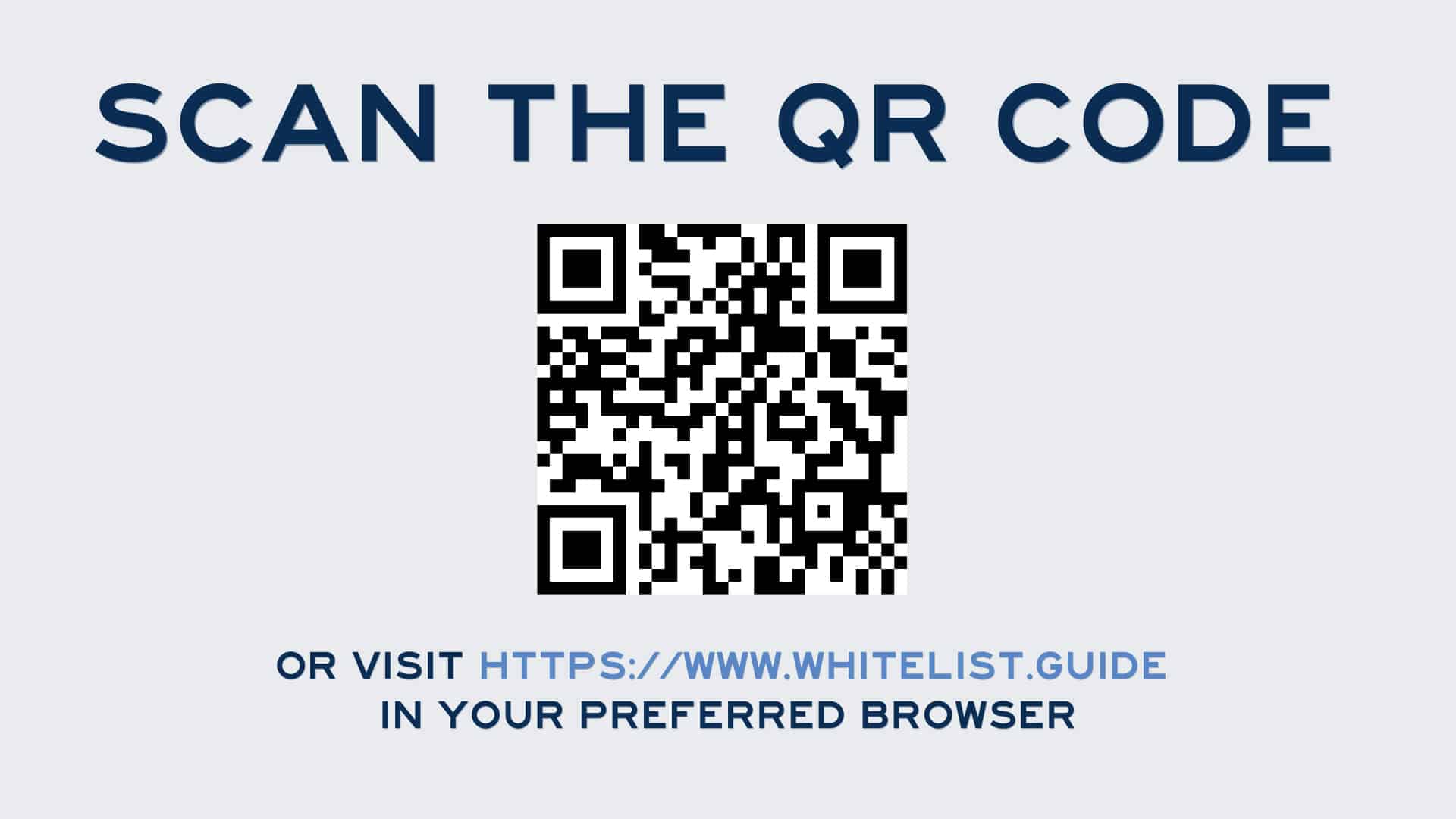 Whitelist guide QR Code