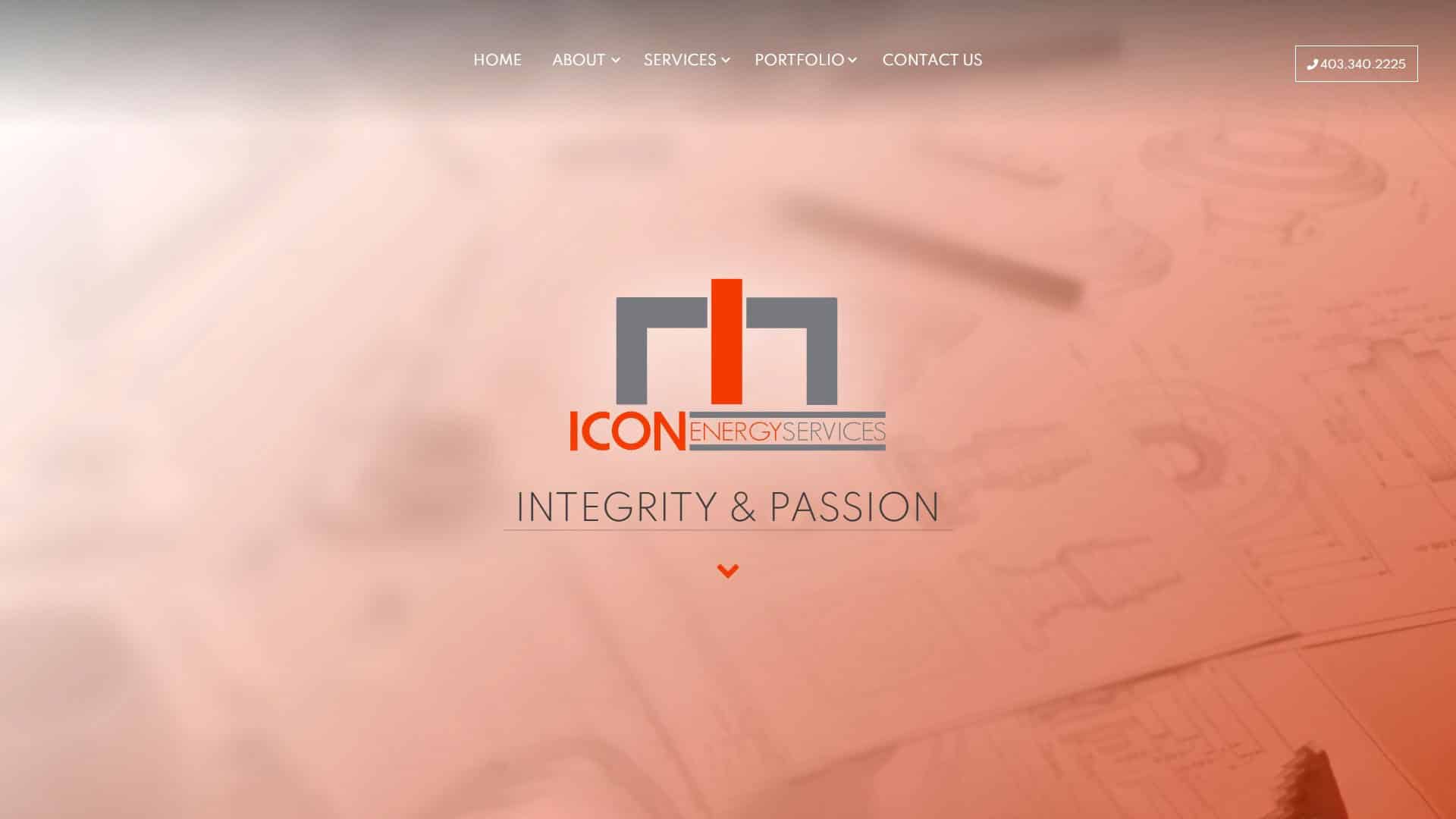 icon energy services - Website Design