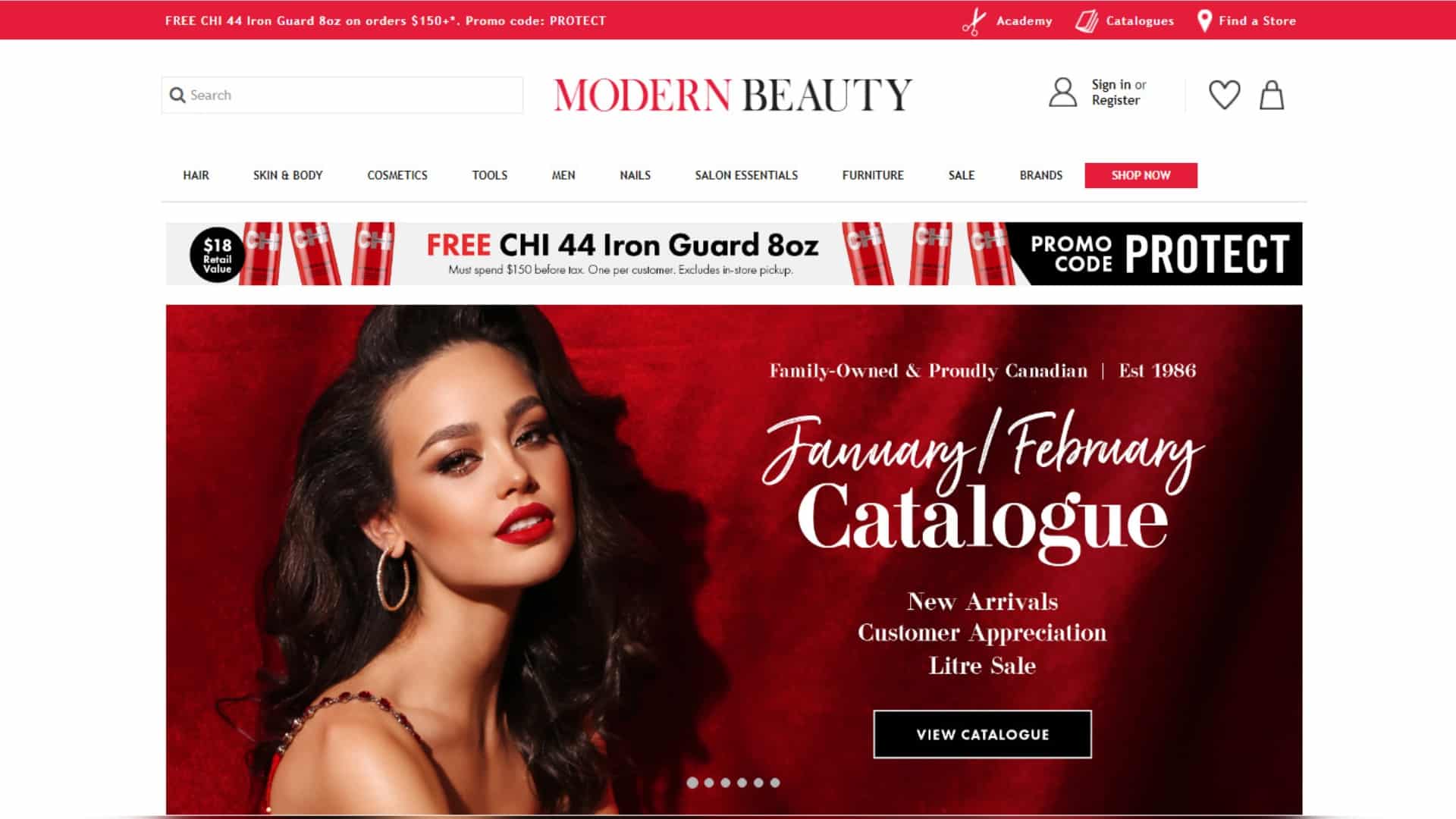 Modern Beauty Website Design Project