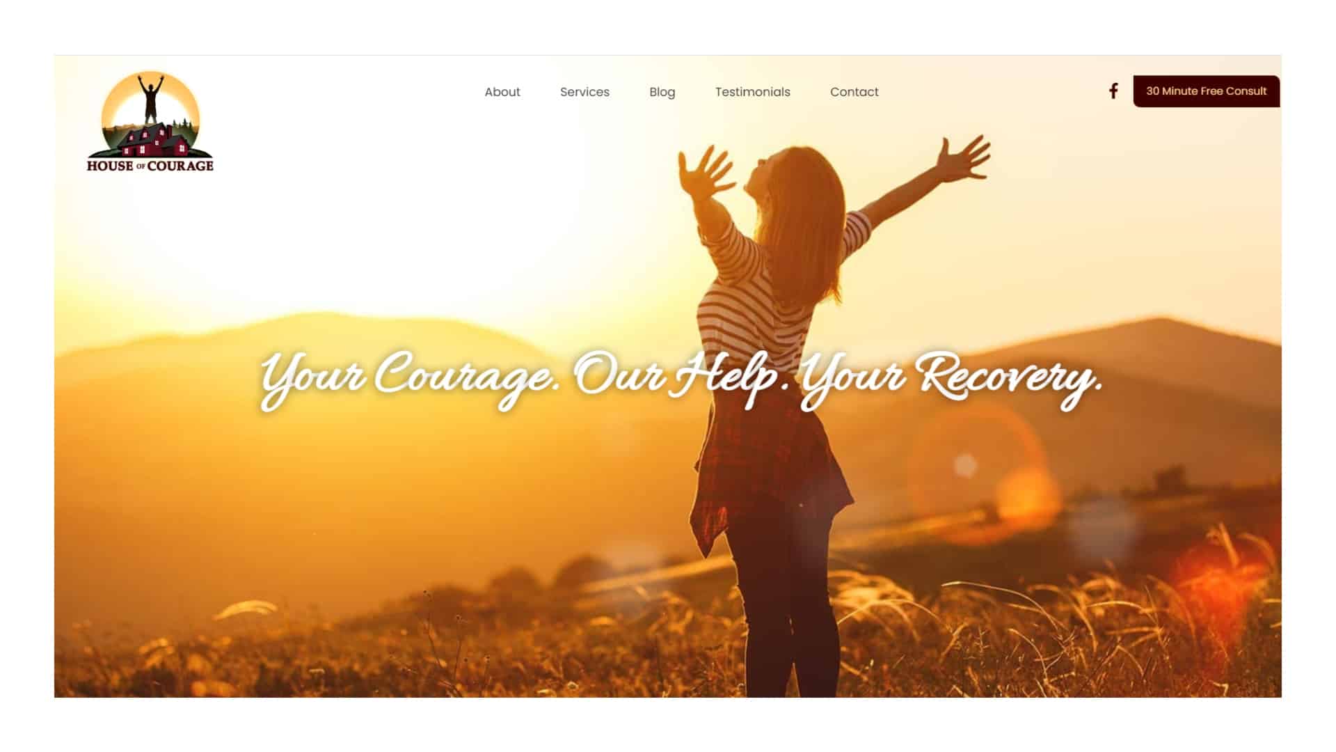 House of Courage Website Design Project