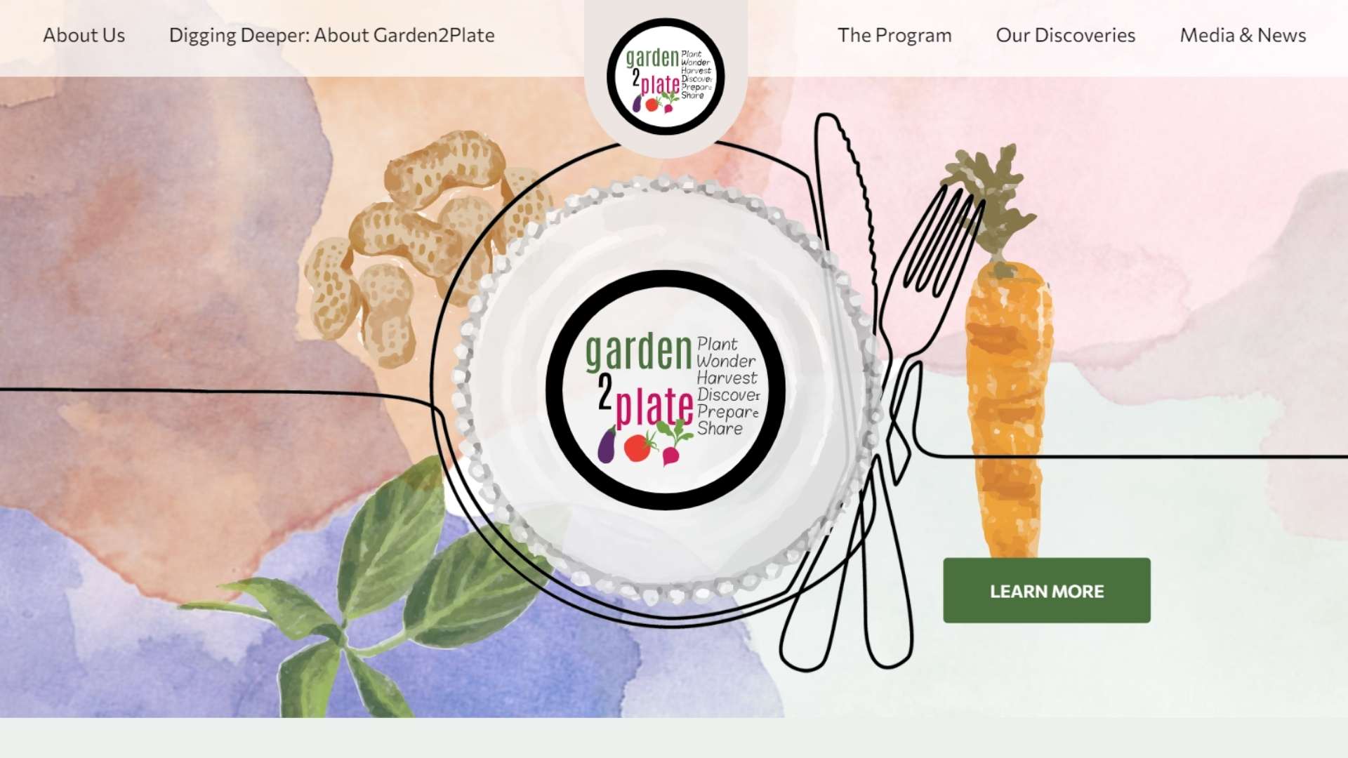 Garden2Plate Web Design Project