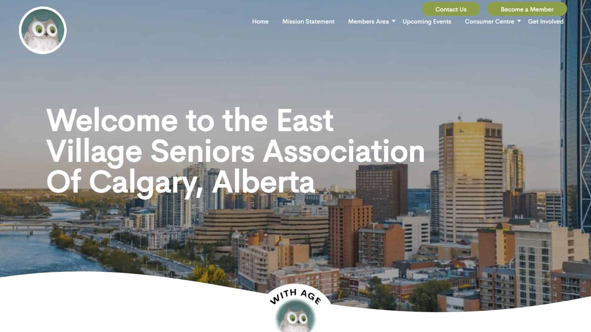 East Village Seniors Association's Website Design Project