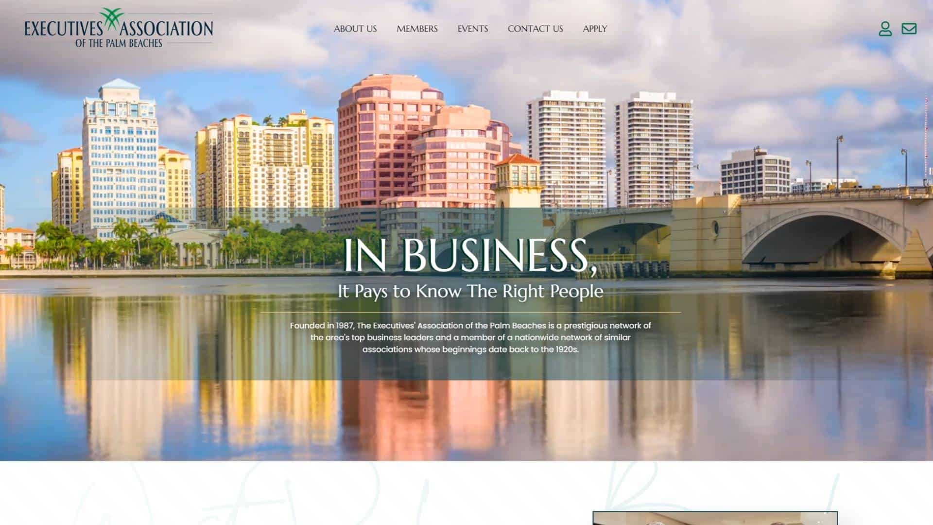 Palm Beach Executive's New Site