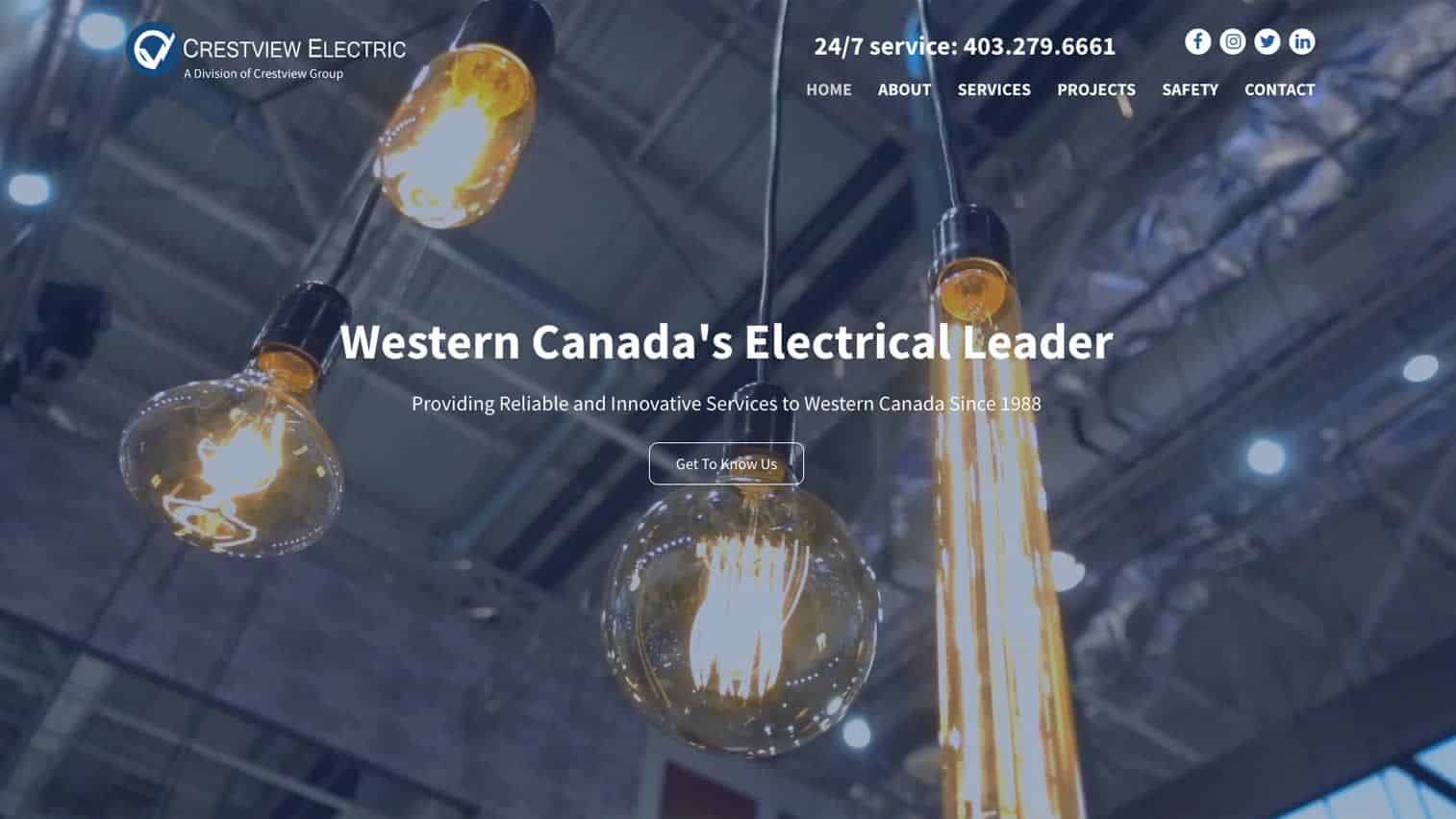 Crestview Electric Website Design Project