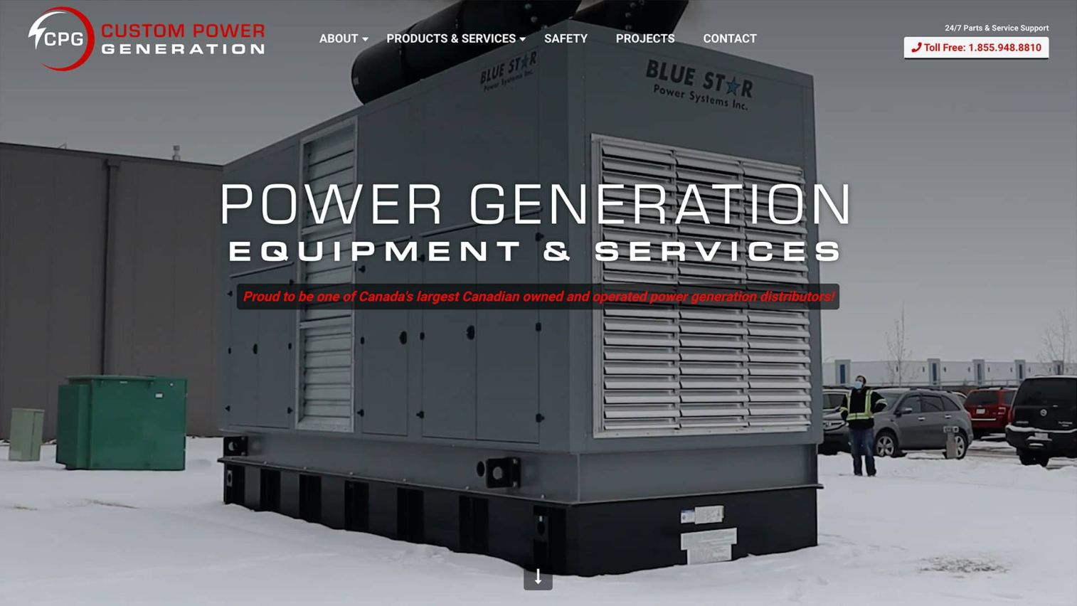 Custom Power Website Design Project