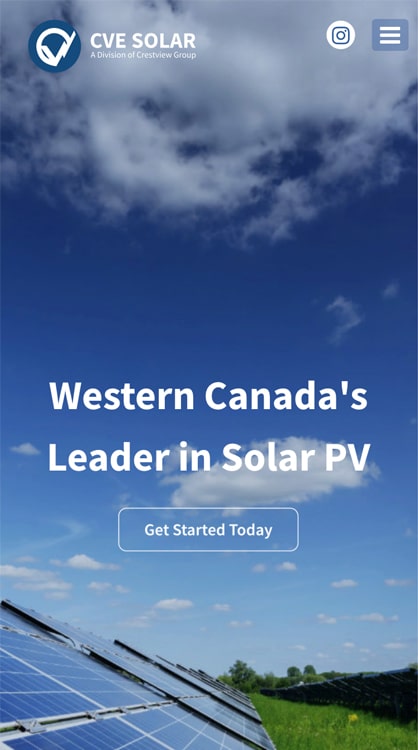 CVE Solar Website