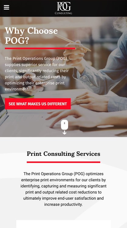 POG Consulting Website