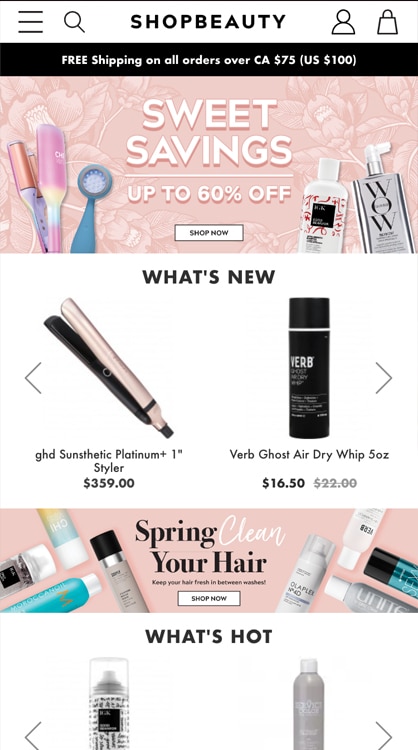 Shop Beauty Website