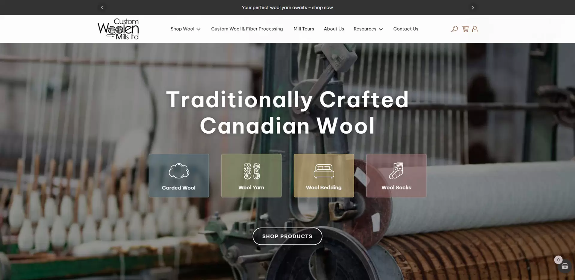 Custom-Canadian-Wool-Carded-Wool-Custom-Woolen-Mills