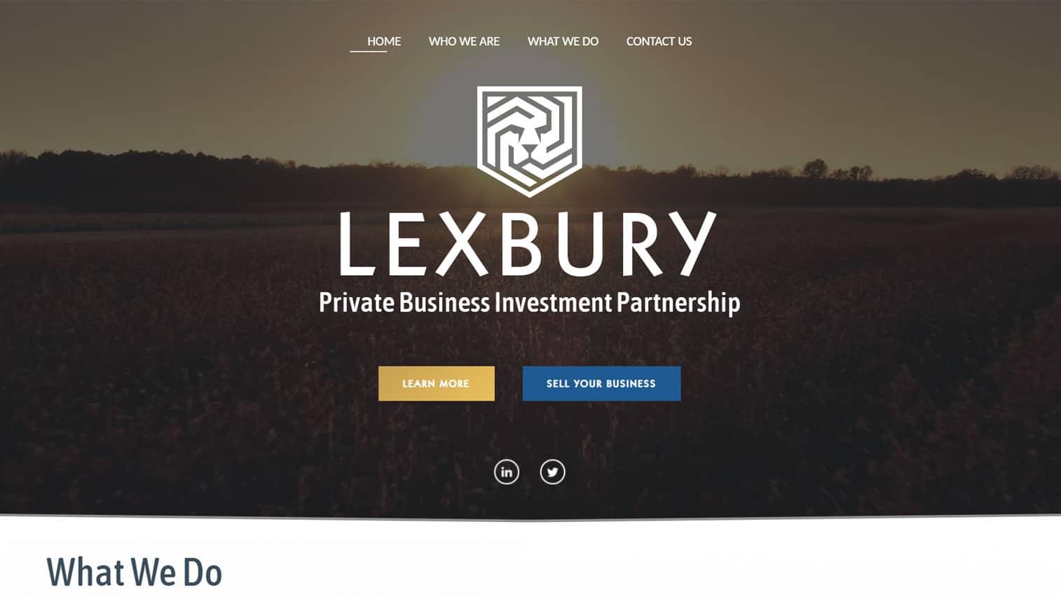 lexbury website design project