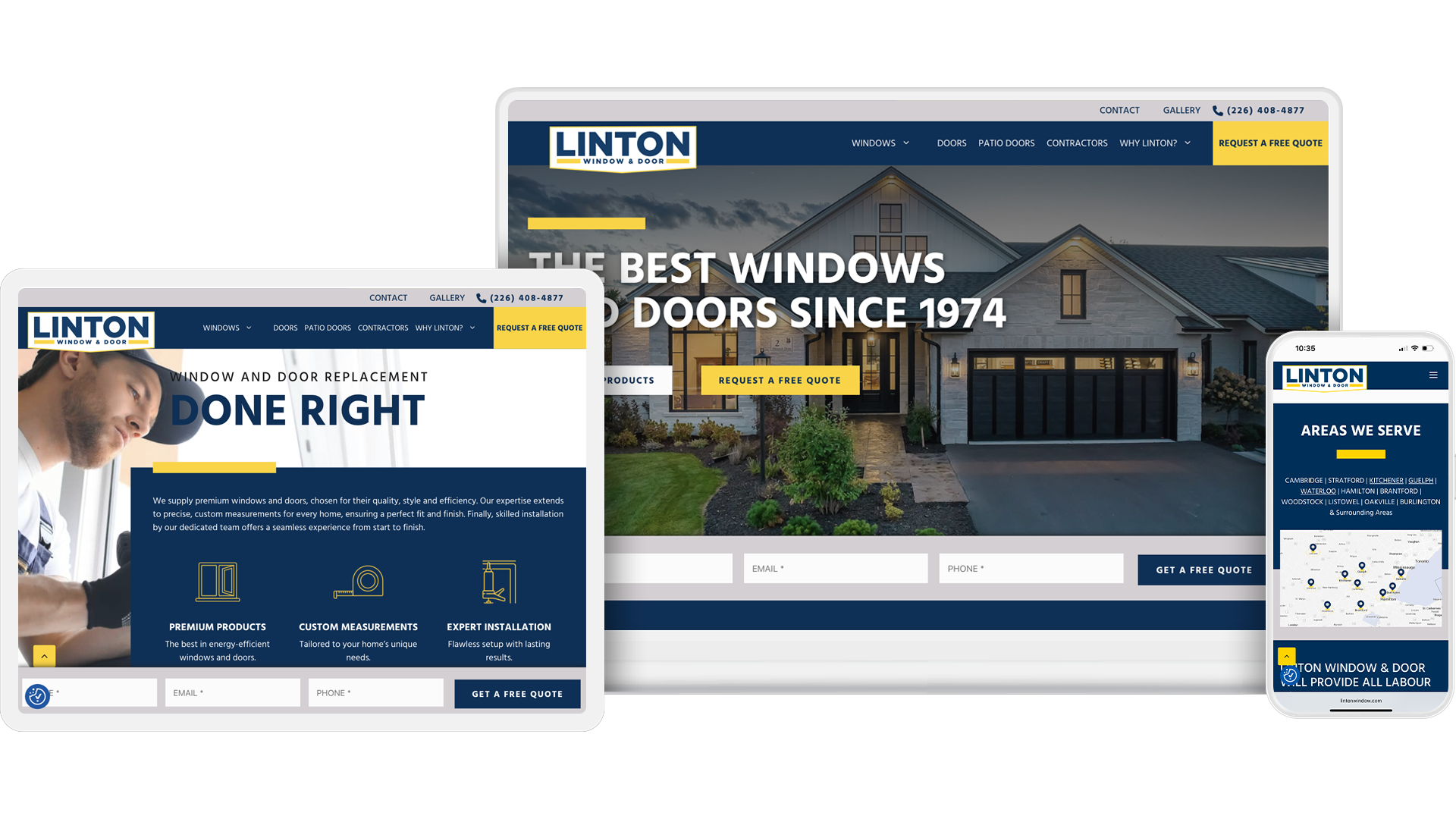 linton window and door responsive design